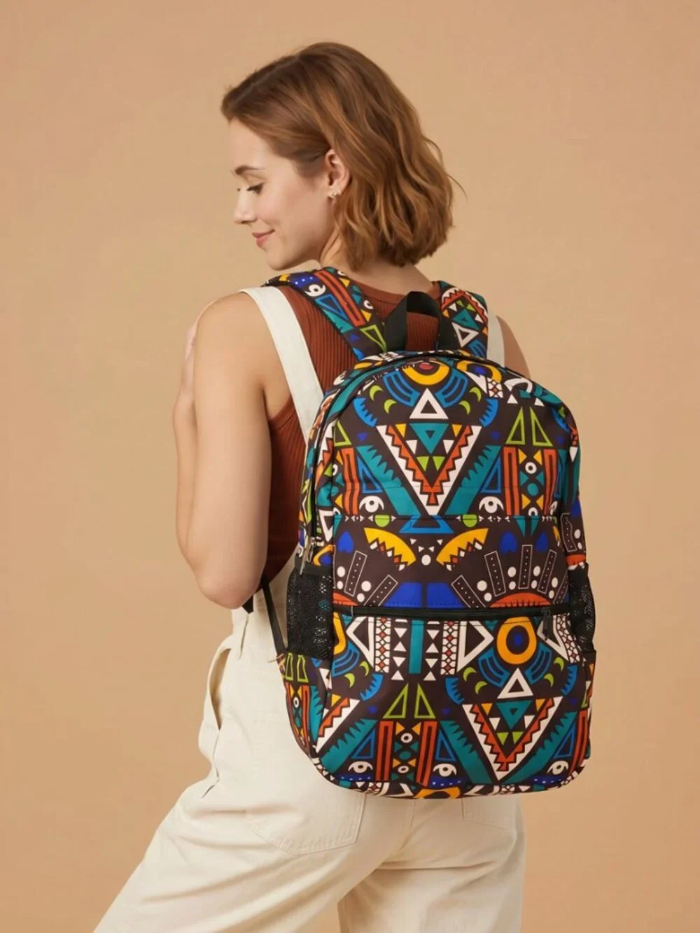 African Ankara Style Backpacks